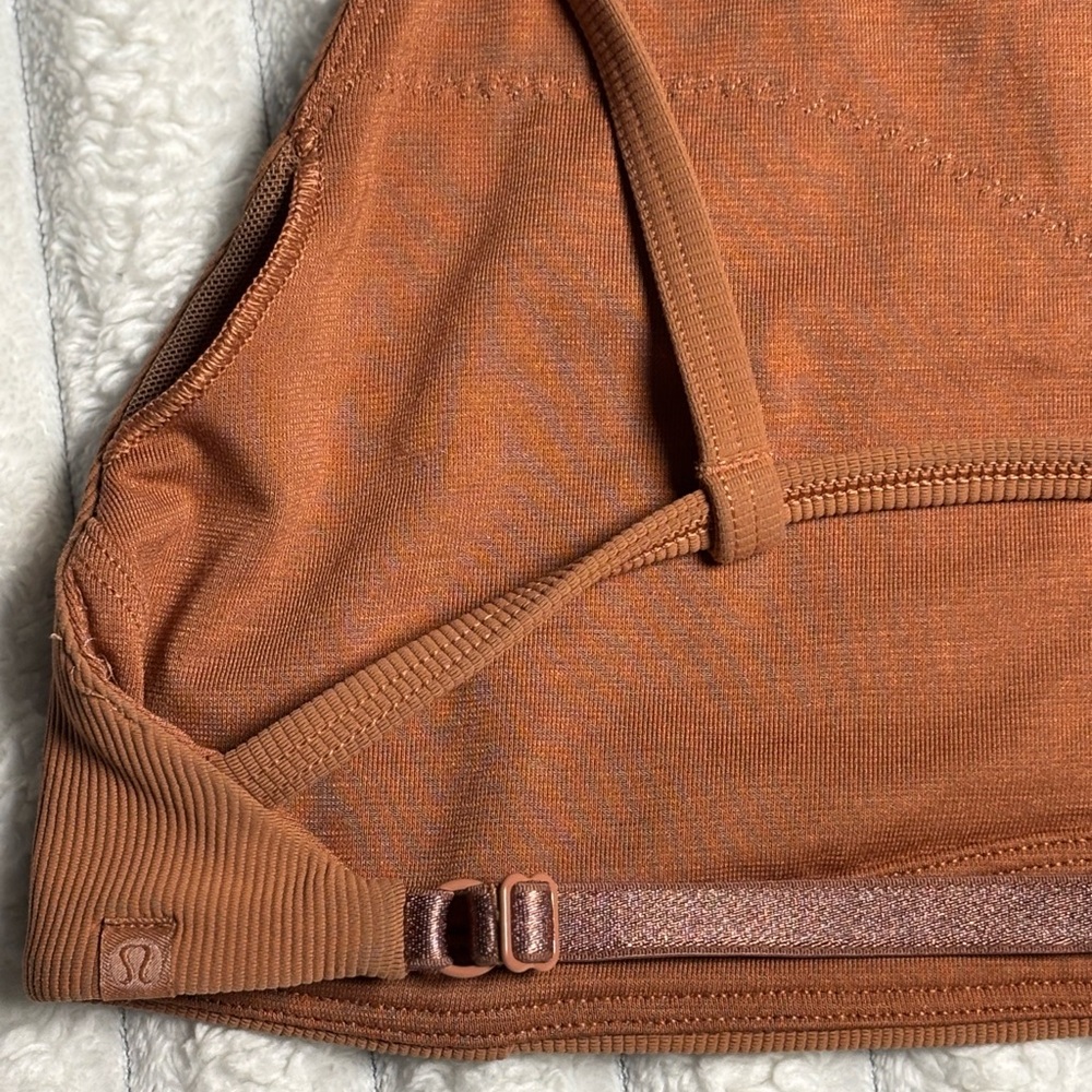 Lululemon orange inner glow Ribbed Tank Top - Picture 5 of 8